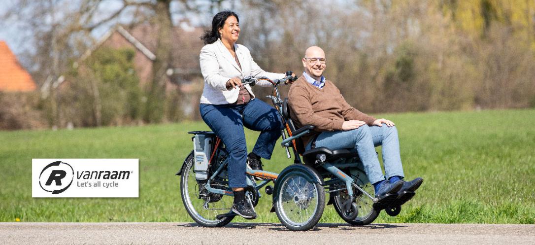 Van Raam OPAIR Rollstuhl Transportfahrrad